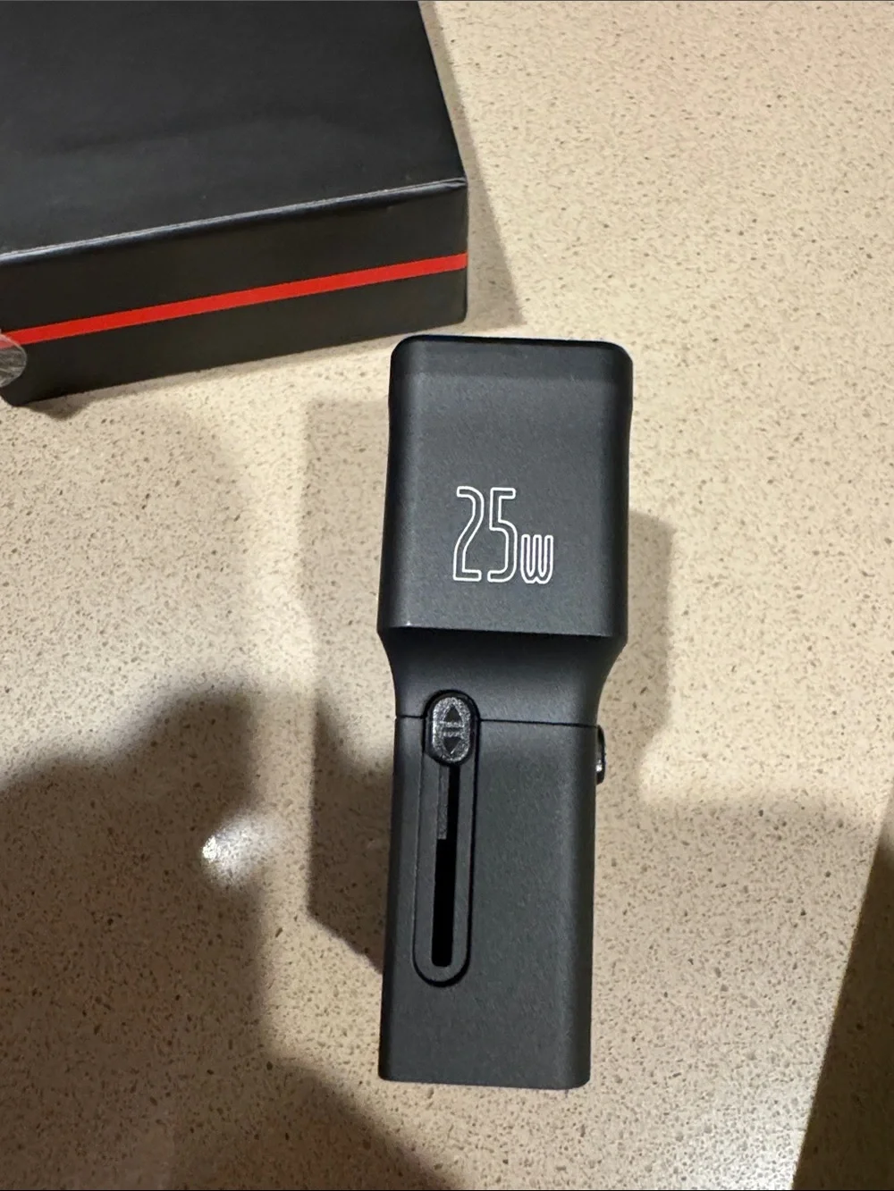TUMI Black 25W USB-C & USB-A Travel Charger New